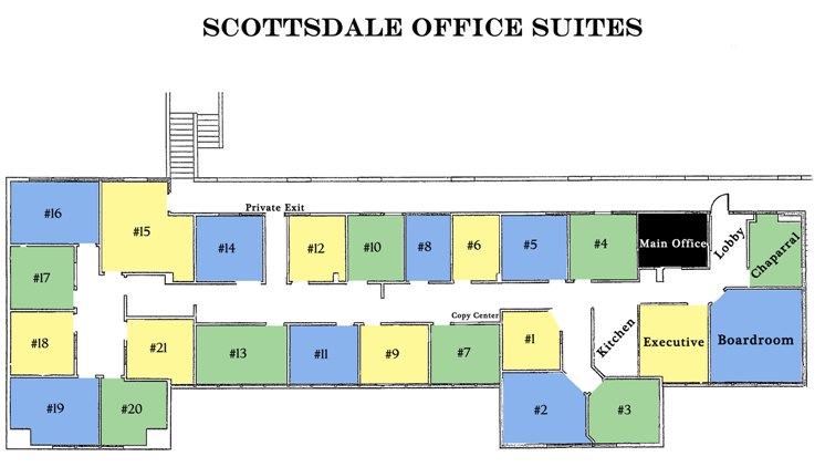 Scottsdale OldTown Suites office layout